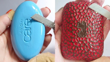 Soap Carving ASMR Relaxing Sounds no talking Satisfying ASMR Video