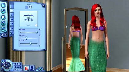 Sims 3: Disney Princess CREATING ARIEL