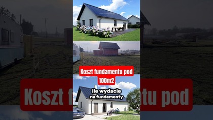 Ile kosztują fundamenty pod dom do 100m2 #fundament #budowadomu #kosztybudowy