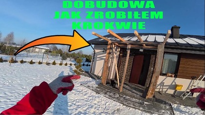 Dobudowa wiatrołapu w domu z projektu Dom na start bez kredytu  Cz4