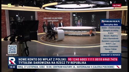 REPUBLIKA - 19-11-2025 - Reklamy, Sponsorzy, Pogoda