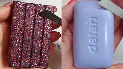 Soap Carving ASMR Relaxing Sounds no talking Satisfying ASMR Video #soapcarving #soapcuttingvideo