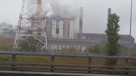 Kłęby dymu nad elektrociepłownią w stolicy