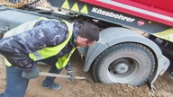 Scania 4x4 wyciąganie zestawu