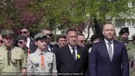 Izraelskie flagi przy Pomniku Bohaterów Getta.  Kto przejmuje pamięć¿ (1080p 60fps H264-128kbit AAC-
