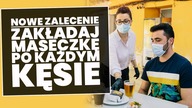 Nowe zalecenia! Zakładaj maseczkę po każdym kęsie podczas jedzenia!