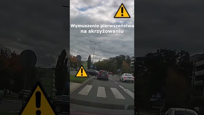 Wymuszenie pierwszeństwa na skrzyżowaniu #shorts #rikordwidjo