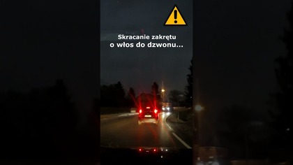 Skracanie zakrętu, o włos do dzwona #shorts #rikordwidjo