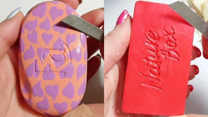 Soap Carving ASMR Relaxing Sounds no talking Satisfying ASMR Video #soapcarving #carvingsoap #seife