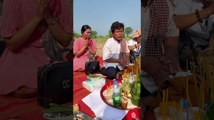 Budowa domu w Kambodzy Buddyjskie poswiecenie