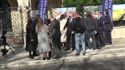 Uwolnić Călina Georgescu! Pikieta Konfederacji Korony Polskiej przed ambasadą Rumunii
