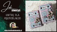 Warstwowa kartka dla Rękodzielniczki  LIVE z Martą | Scrapbooking