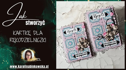 Warstwowa kartka dla Rękodzielniczki  LIVE z Martą | Scrapbooking