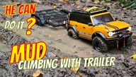 NEW 2021 Traxxas TRX-4 Bronco - Expedition Car Climbing With a Big Trailer