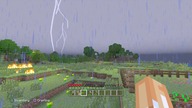 Minecraft PS3 Edition - how modded thunderstorm looks like: