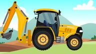 Garage construction machinery - Construction and application - animations for children