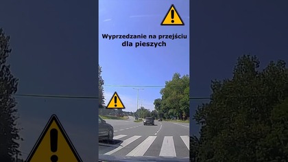 Wyprzedzanie na przejściu dla pieszych #shorts #rikordwidjo