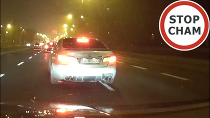 Mordeczka w BMW zajeżdża drogę i wyhamowuje #2105 Wasze Filmy