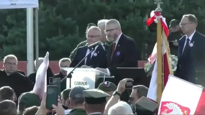 Wspaniałe wystapienie Grzegorza Brauna - 82 Rocznica Rzezi Wołyńskiej, Domostawa mp4 686x432