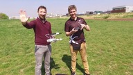 Tama River near Komae in Tokyo, Japan drone footage