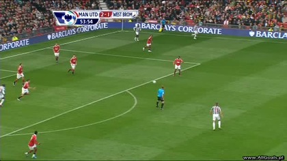 Premier League sezon 2010/2011 Manchester United 2-2 West Brom Tchoyi