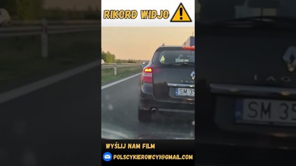 Dziwne zachowanie kierowcy Laguny #polscykierowcy #shorts #renault #rikordwidjo #kierowcy