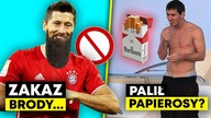 ZAKAZY ROBERTA LEWANDOWSKIEGO! NIE MOŻE MIEĆ BRODY! LEO MESSI PALIŁ PAPIEROSY?