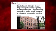 Pilne! Polska chce oddać za darmo swoje myśliwce dla UKRAINY
