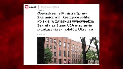 Pilne! Polska chce oddać za darmo swoje myśliwce dla UKRAINY