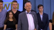 Konferencja prasowa - Janusz Korwin-Mikke i Sekcja Młodzieżowa partii KORWiN o programie 500+
