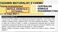 ZADANIE 7, 8, 9 CKE 2021 MAJ METALE, NIEMETALE