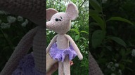Myszka na szydełku, maskotka szydełkowa rękodzieło #crochet #shorts