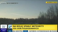 Deszcz meteorytów w Rosji