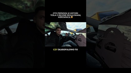 Pierwsza Tesla w historii, która ma taką wajchę  Nowy tani Model 3 #tesla #model3 #danielgrzyb