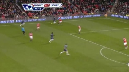 Premier League sezon 2010/2011 Manchester United 1-1 Stoke City Whitehead