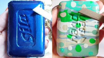Soap Carving ASMR Relaxing Sounds no talking Satisfying ASMR Video