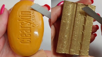 Soap Carving ASMR Relaxing Sounds no talking Satisfying ASMR Video