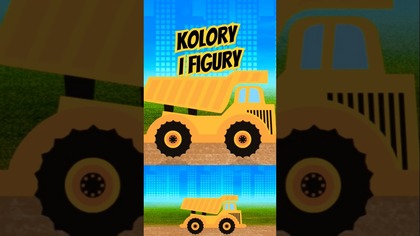 Kolory i figury z ciężarówką i dźwigiem