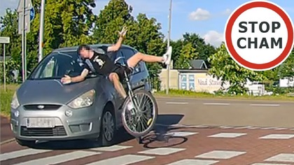 Potrącenia rowerzysty w Malborku #1921 Wasze Filmy