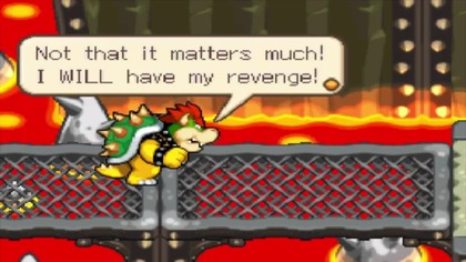 W grze na platformę Nintendo DS dowiadujemy się od braci Mario, że ich odwieczny rywal Bowser po zjedzeniu magicznych grzyb&oacute;w zaczyna wysysać przedmioty i rosnąć. Pomagamy im przywr&oacute;cić ich wrogowi właściwy rozmiar.