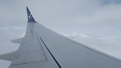 27. 02. 23, Boeing 737 MAX 8 ,SP- LVB, Warszawa- Kiszyniów, LOT, LANDING