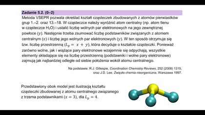 ZADANIE 5. 2 CKE 2025 MAJ | Narysuj wzór elektronowy cząsteczki trichlorku jodu ICl3.  | VSEPR