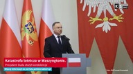 Katastrofa lotnicza w Waszyngtonie.  Prezydent Duda złożył kondolencje [KS Info]