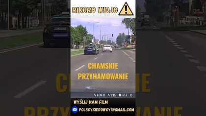 Wyprzedzanie i przyhamowanie taksówki na lewym pasie #taxi #polscykierowcy #rikordwidjo #shorts