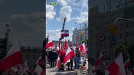 Zwolennicy Nawrockiego przed marszem #shorts