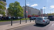Alarmowo kolumna SOP z prezydentem Polski Andrzejem Dudą na Obchody Dnia Strażaka 2023 w Warszawie