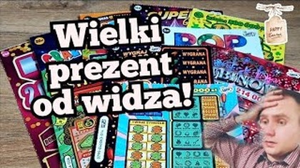 Zdrapki Lotto  Wielki prezent od widza!  Dużo zdrapek i fajne wygrane! 