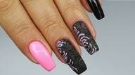 Sheer black & Neon pink / Bluesky Polska