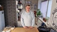 Podpłomyki - Pasta z Zielonego Groszku i Buraka