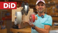 991.  Drewniany uchyt na fillamenty w 30min :) - multi spool holder